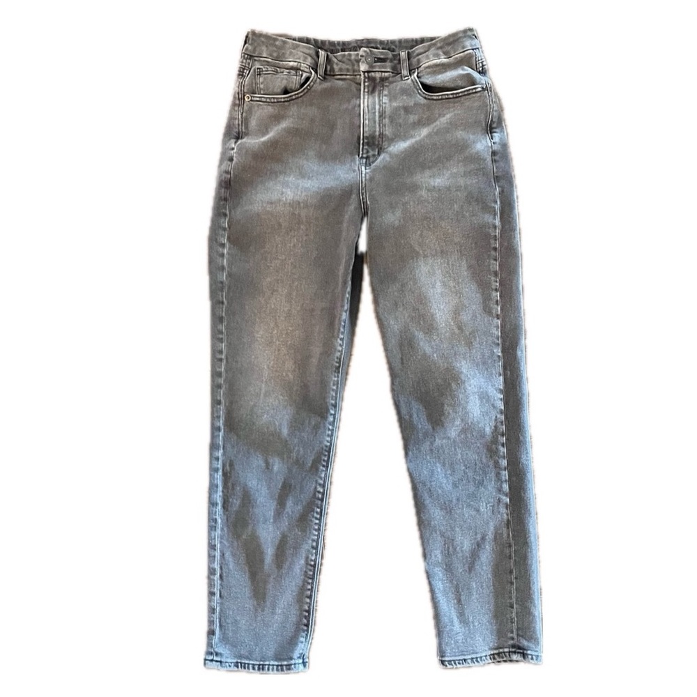 AMERICAN EAGLE Faded Black Gray Slim Fit Stretch Jeans Sz 8